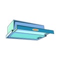 The vector illustration of the ÃÂµlectric telescopic straight ÃÂooker hood